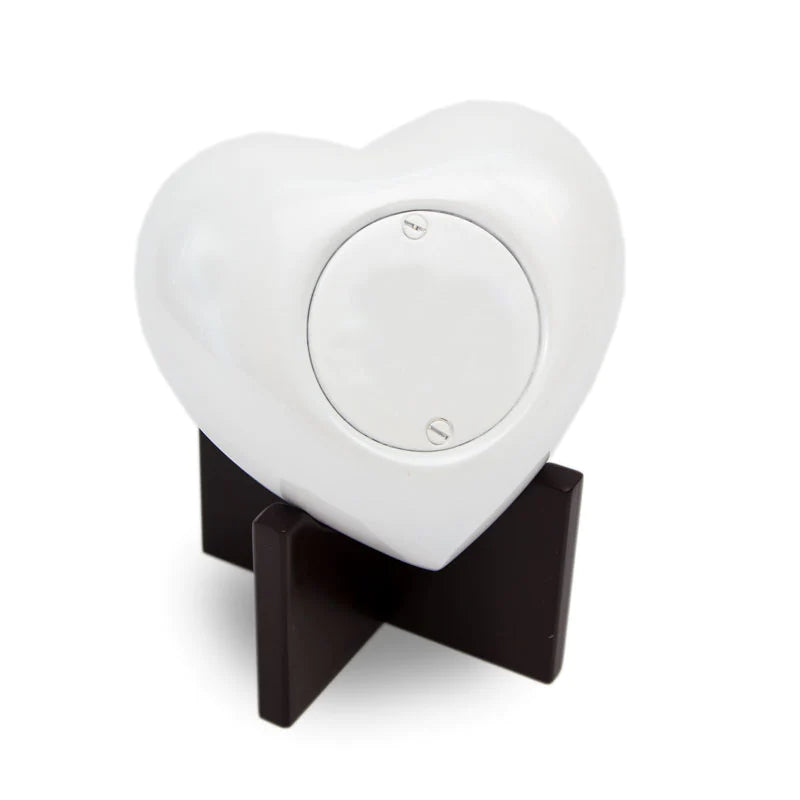 Arielle Heart Urn-White