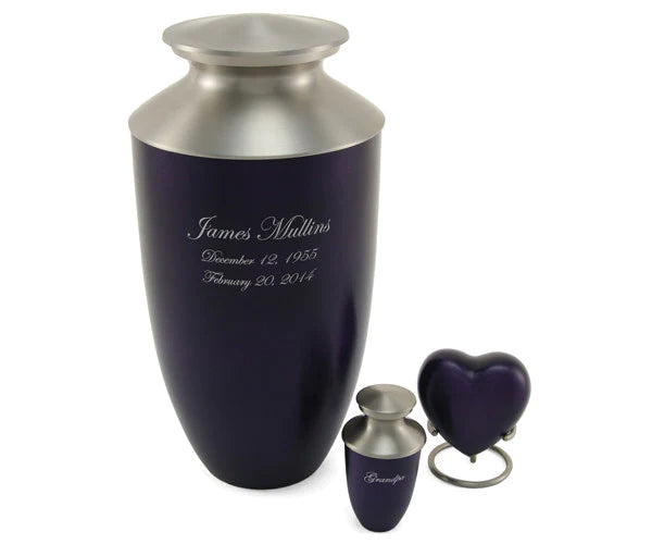 Purple Monterey Keepsake Urn