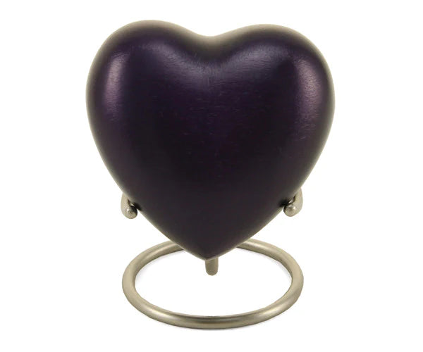 Purple Monterey Heart Urn