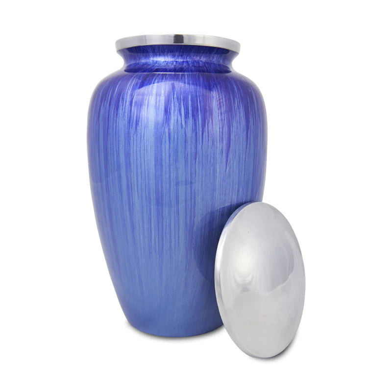 Enamel Light Blue Urn