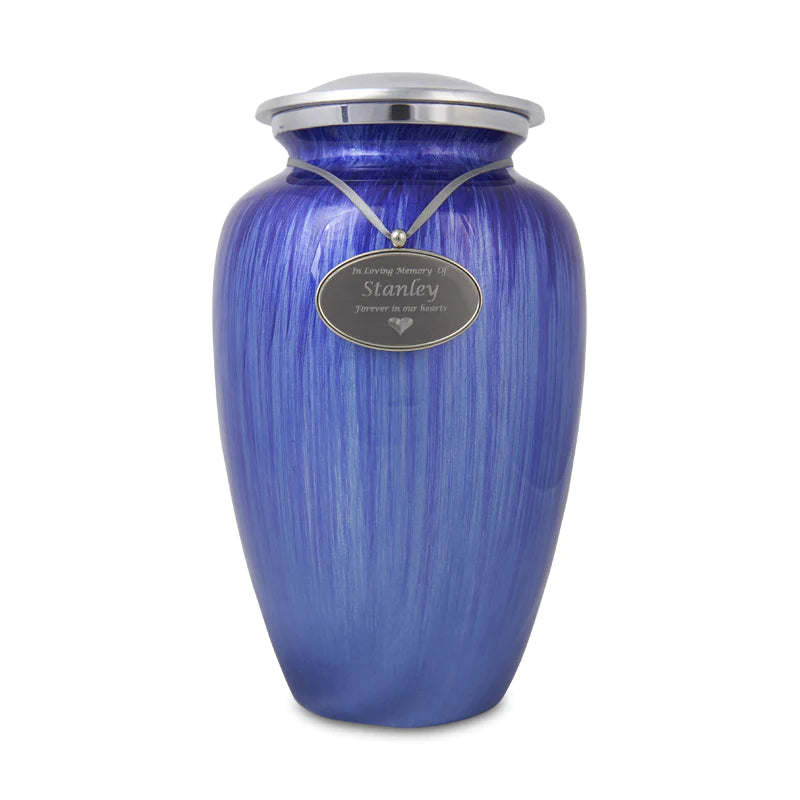 Enamel Light Blue Urn