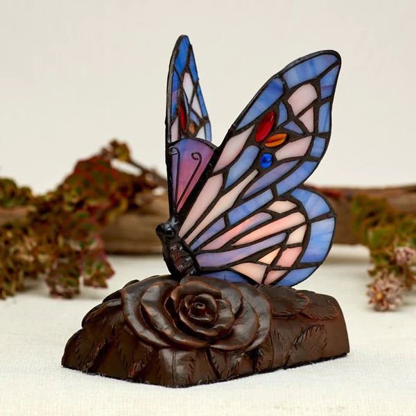 Purple Butterfly Lamp