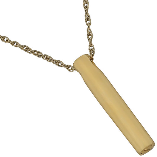 Slider Cylinder Gold Necklace