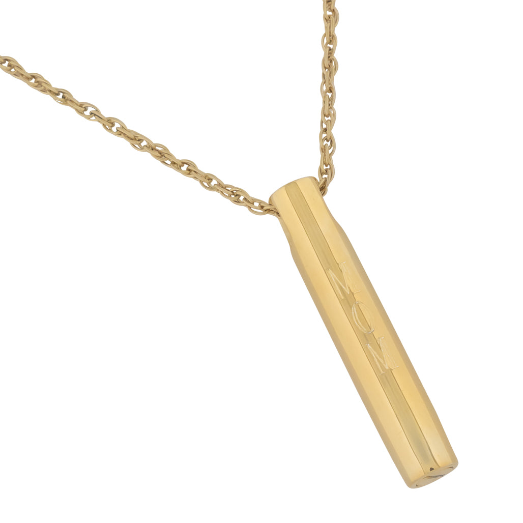 Slider Cylinder Gold Necklace