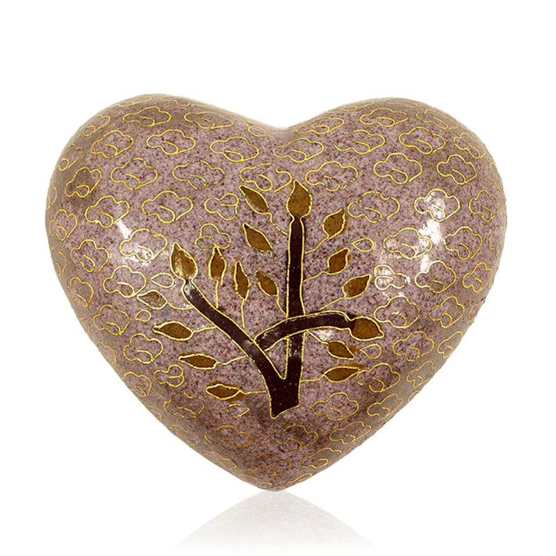 Tree of Life-Cloisonne Heart Urn