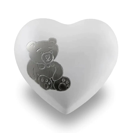 Teddy Bear Heart Urn