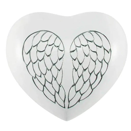 Arielle Heart Urn Angel Wings