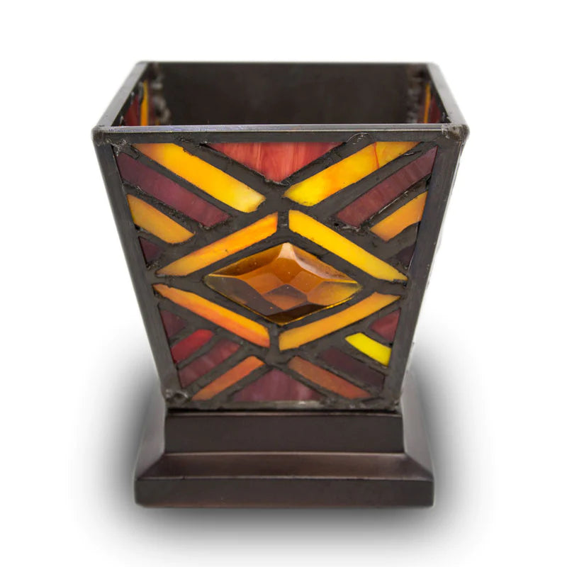 Mission Style Ruby Candle Holder