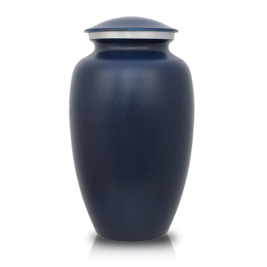 Two-Tone Dark Blue Urn