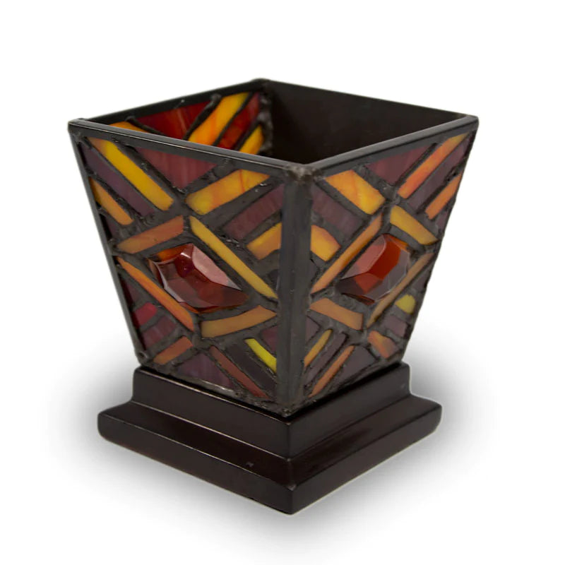 Mission Style Ruby Candle Holder