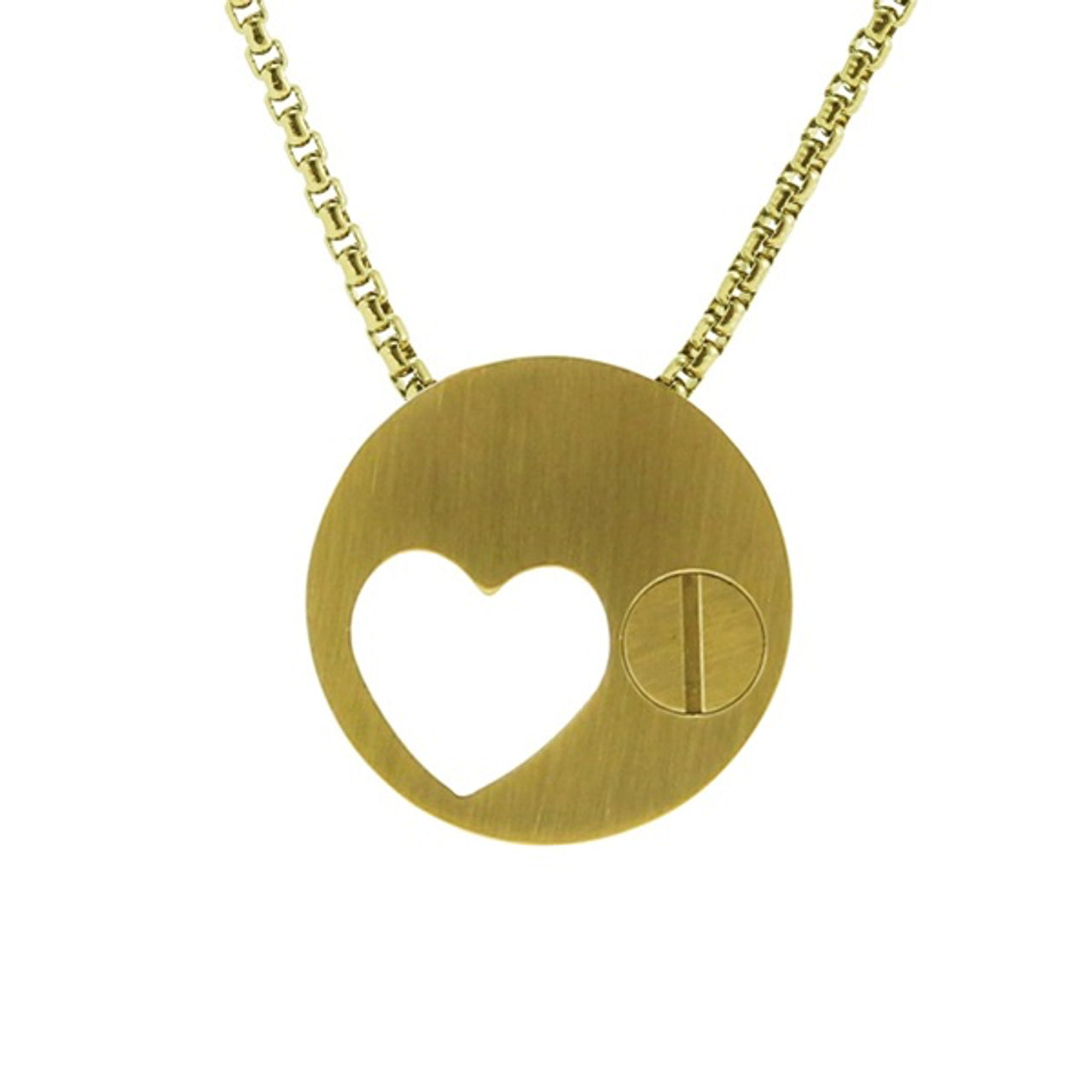 Eternity Heart, Gold Plated Necklace