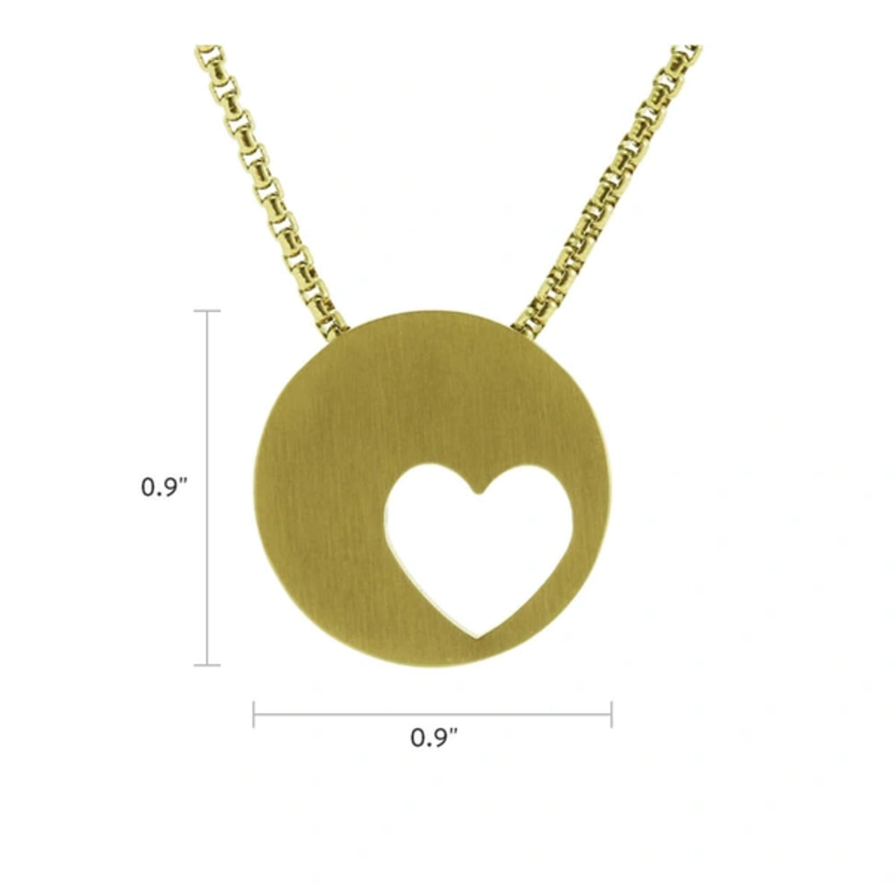 Eternity Heart, Gold Plated Necklace