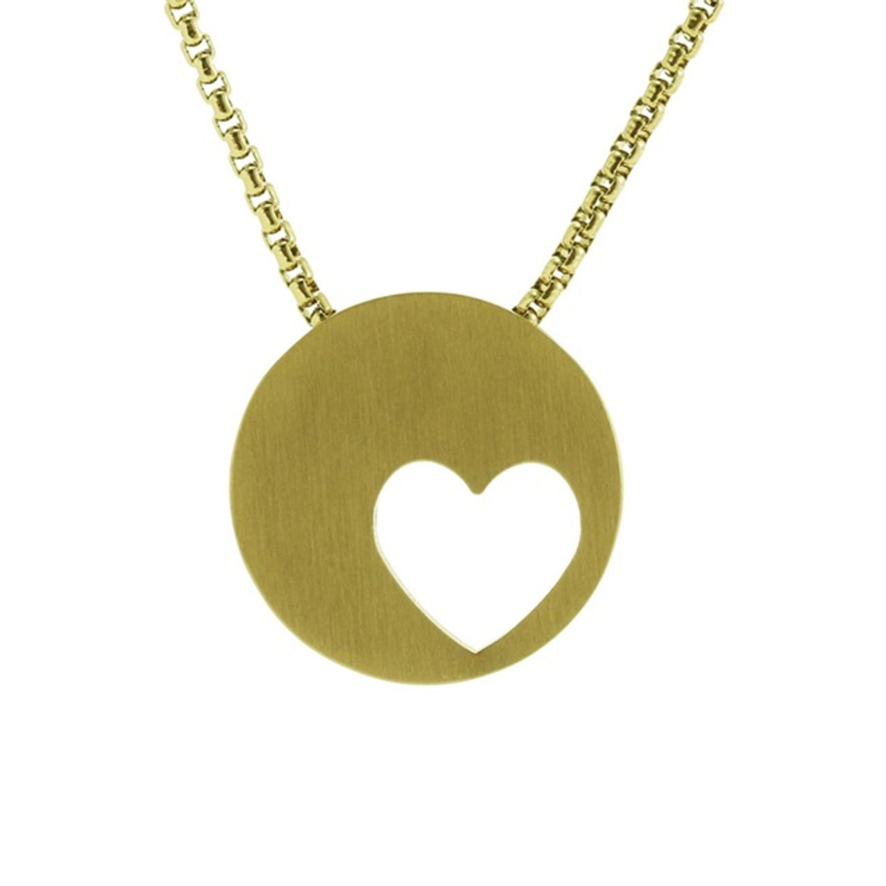 Eternity Heart, Gold Plated Necklace