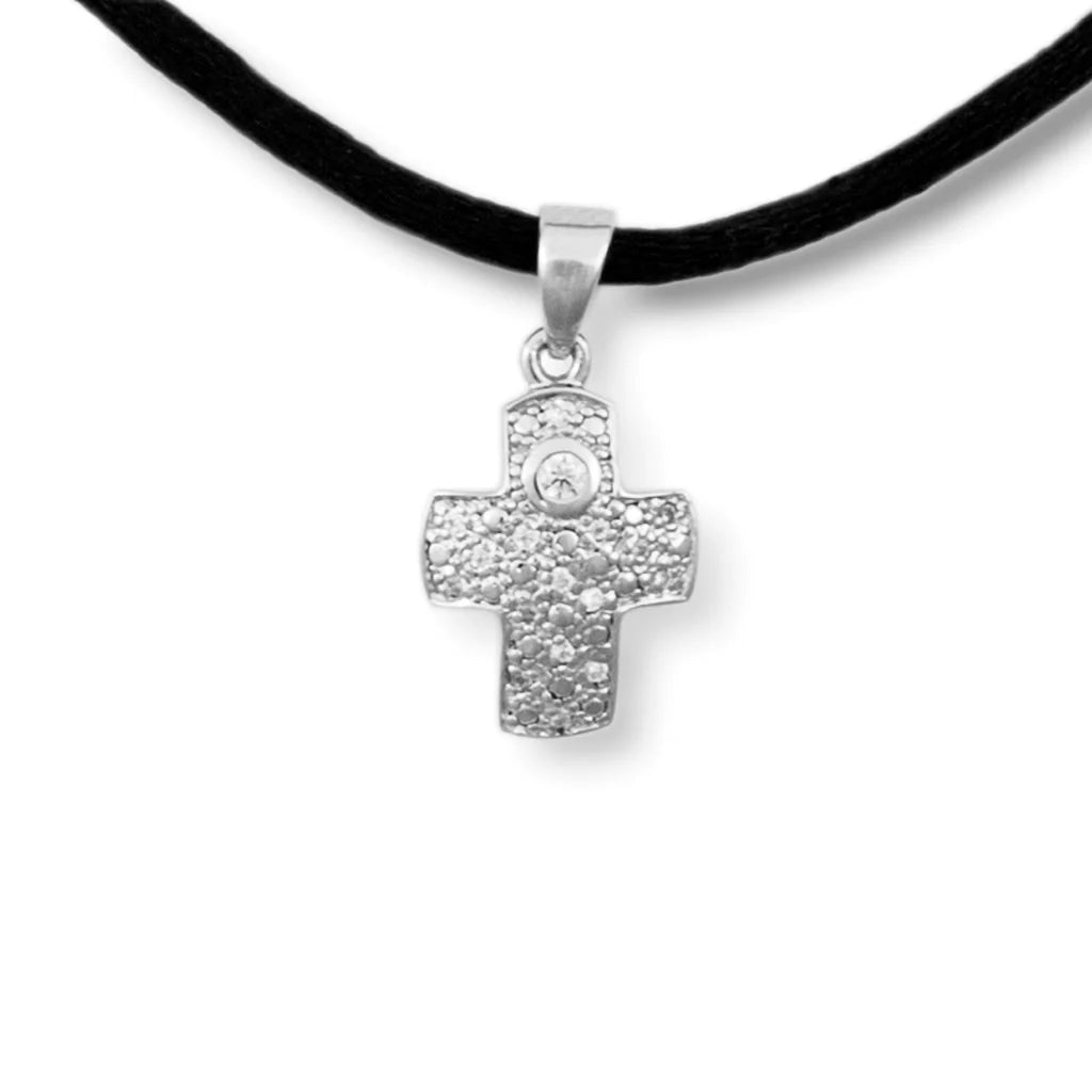 Filigree Cross Sterling Silver Necklace