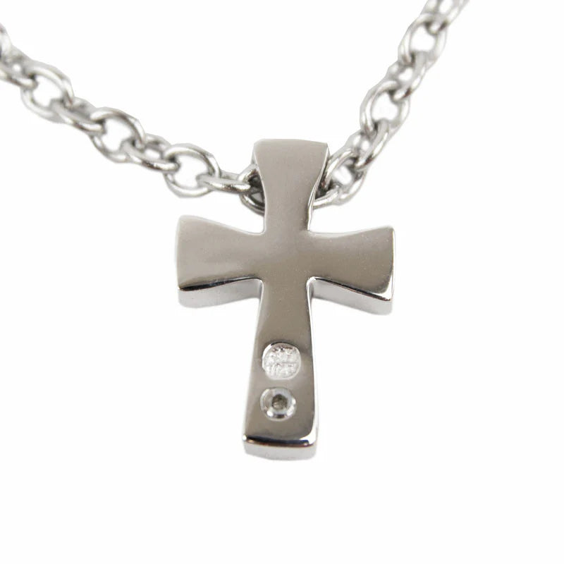 Sparkling Cross Sterling Silver Necklace