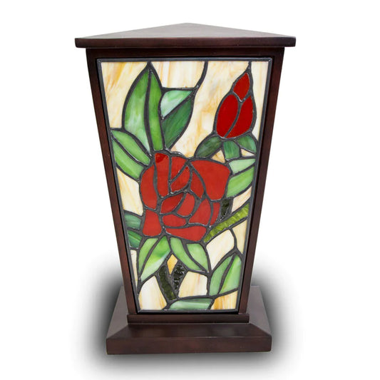 Red Rose Urn