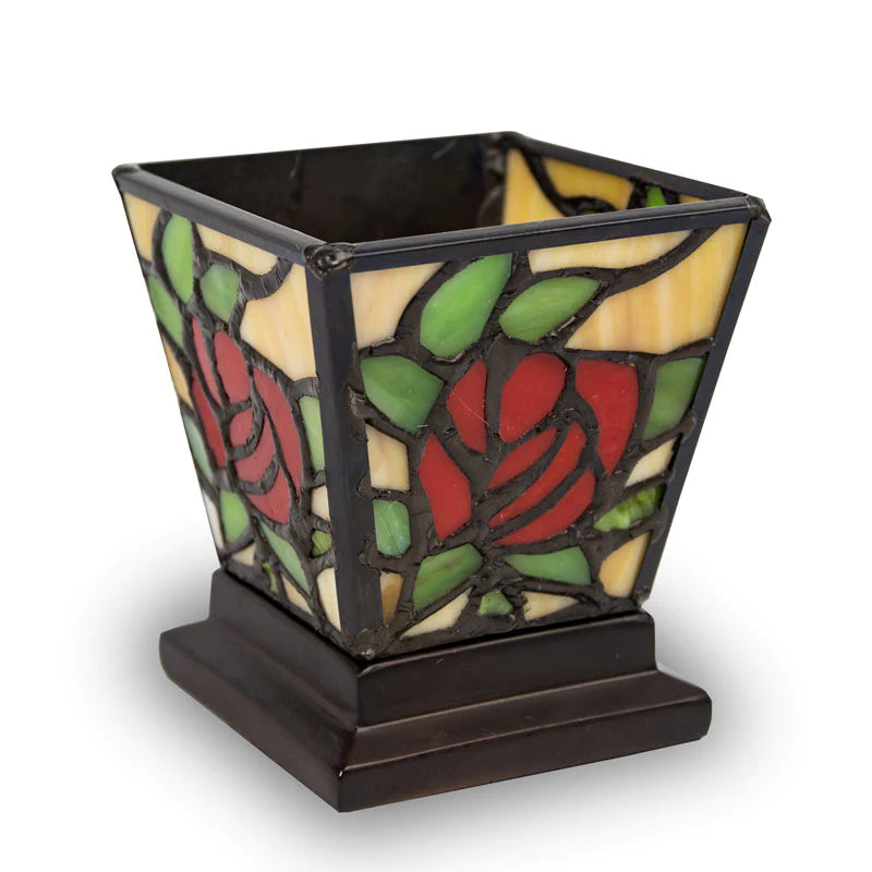 Red Rose Candle Holder