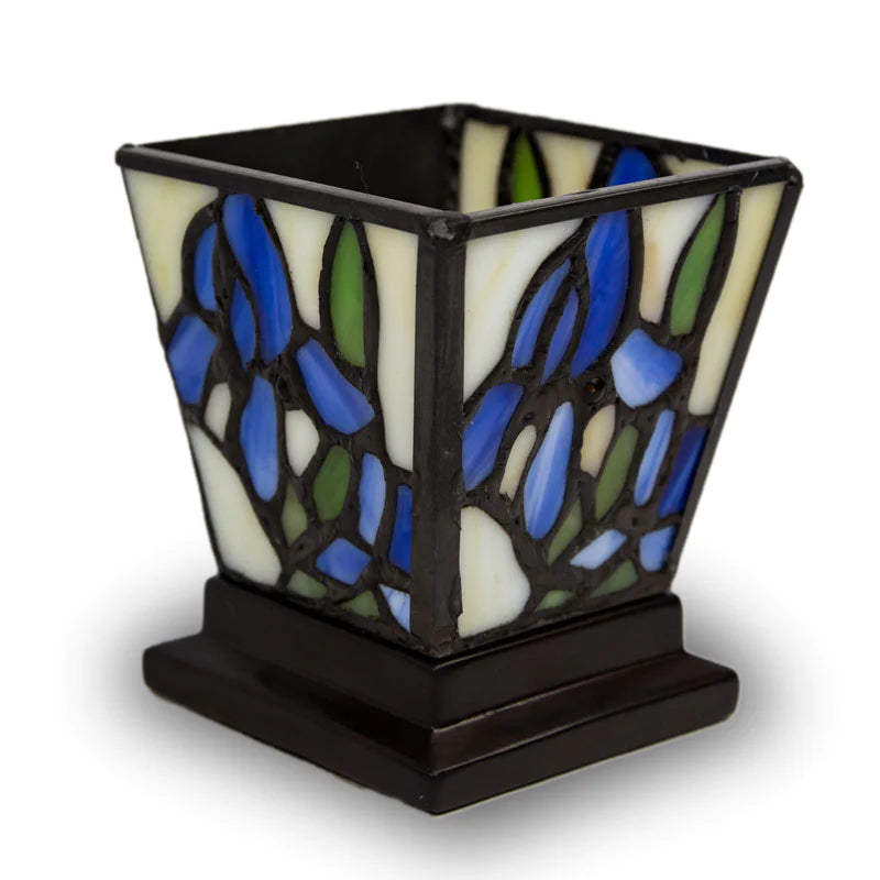 Blue Iris Candle Holder