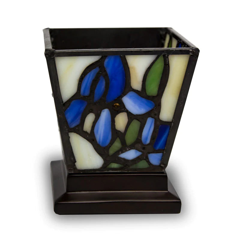 Blue Iris Candle Holder