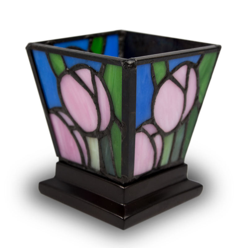 Pink Tulip Candle Holder