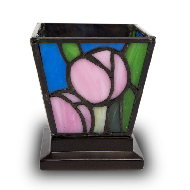 Pink Tulip Candle Holder