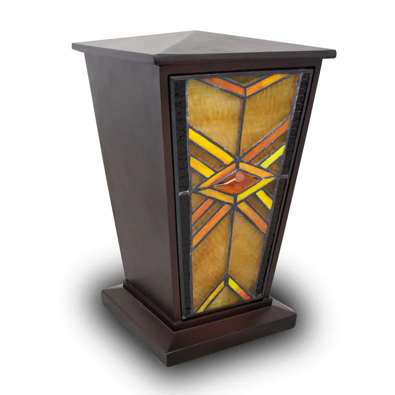 Mission Style Amber Urn