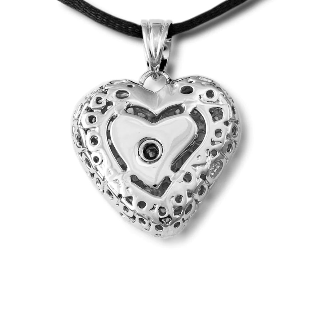 Pierced Heart Sterling Silver Necklace