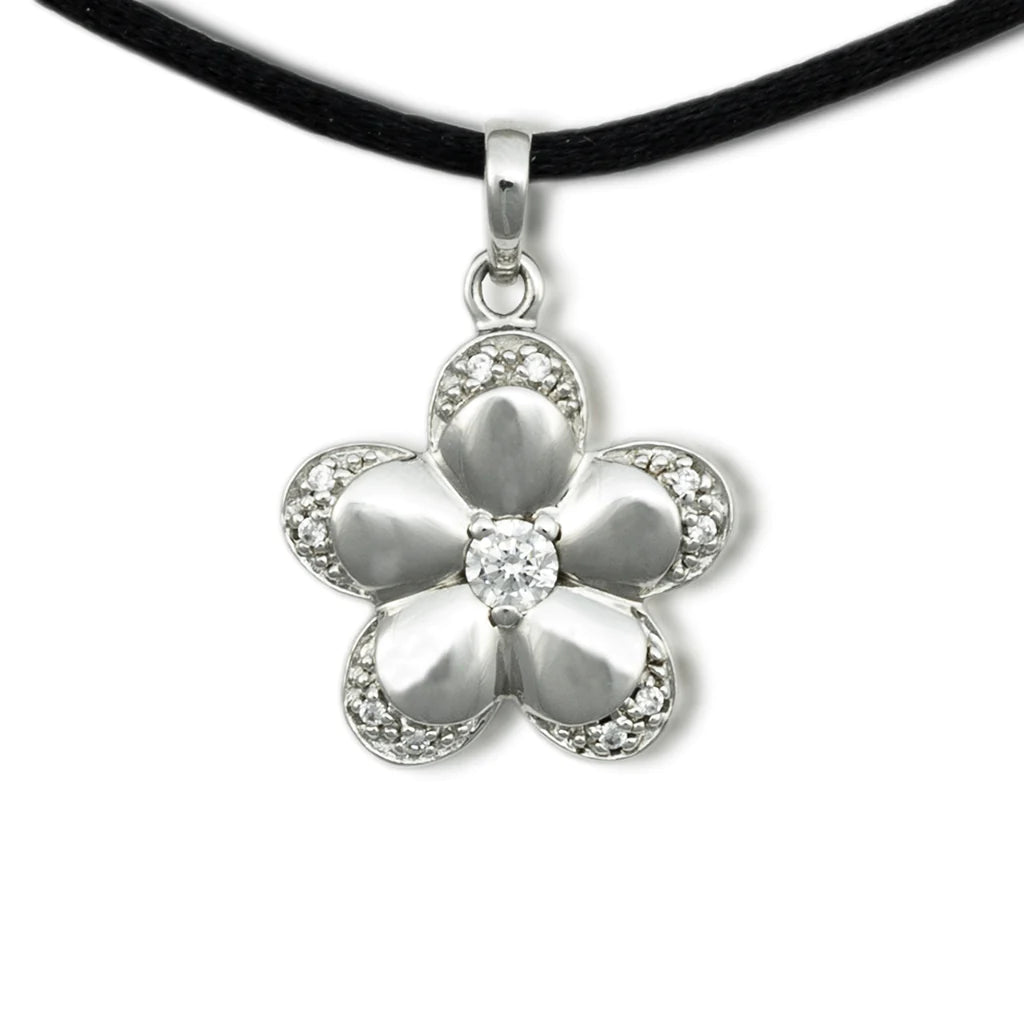 Flower Sterling Silver Necklace