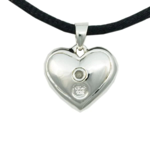 Sparkling Heart Sterling Silver Necklace