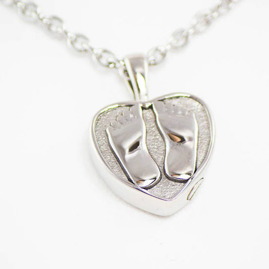 Baby Feet Stainless Steel Necklace