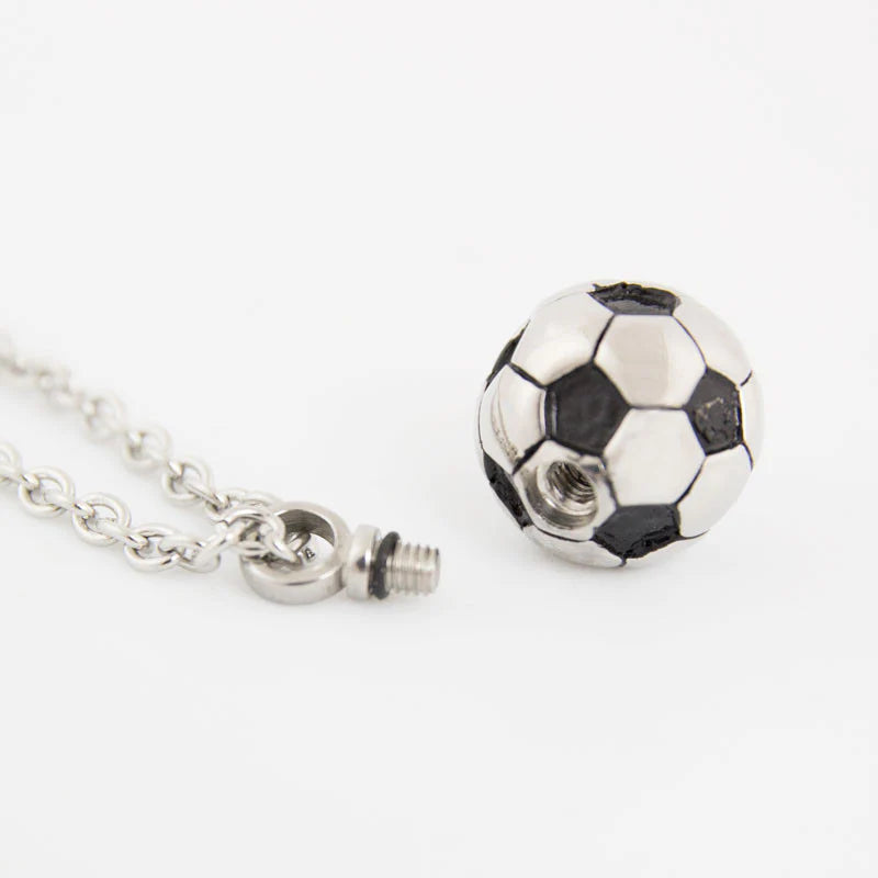 Soccer Ball Stainless Steel Necklace